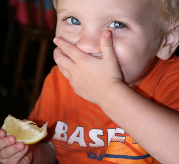 My grandson's every face