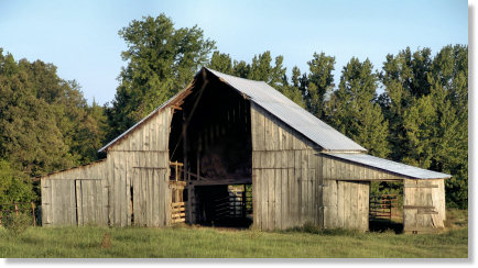 Old Hay Barn in the Country