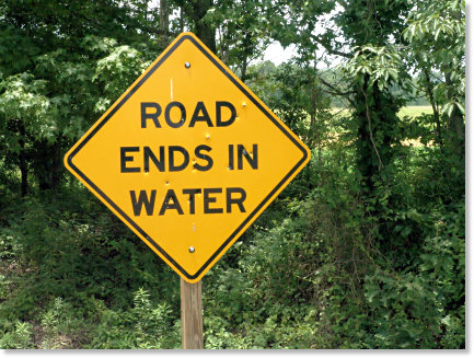 Road Ends In Water